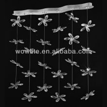 Romantic k9 crystal flower petals ceiling light fitting