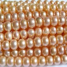 Pink Flat Pearl Strands