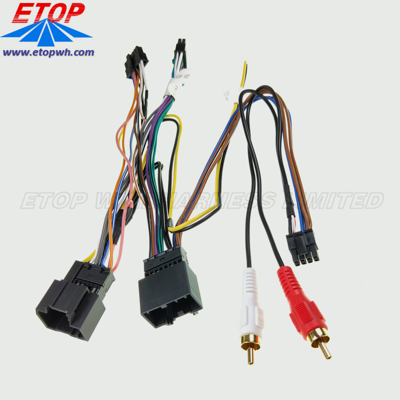 Gari Stereo Wiring Harness na Sauti ya Mkutano wa Cable.