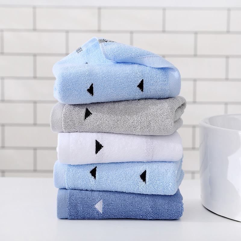 Factory direct selling cotton face towel soft plain cut towel cotton adult gift wholesale logo (4)
