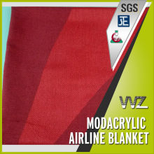 Jacquard woven modacrylic flame retardant airline blanket inflight blanket made by looms machine