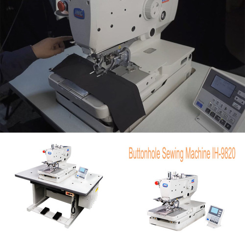 Máquina de costura automática de buracos de botões jeans costura de casas de botão