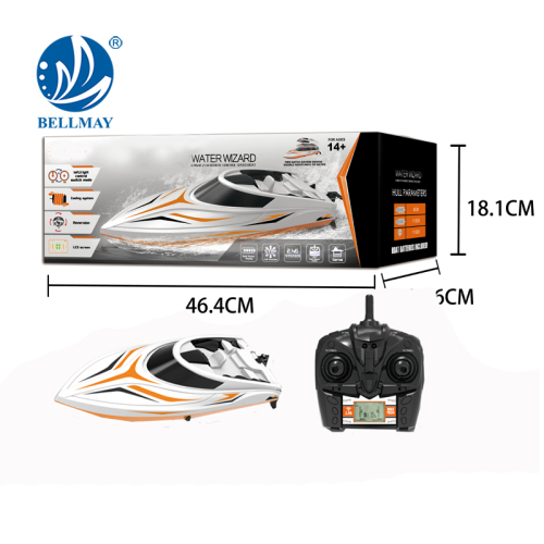 Nieuwe 2,4 GHz High Speed ​​Racing Boat met Dubbele Fase Vessel Cover voor Kids