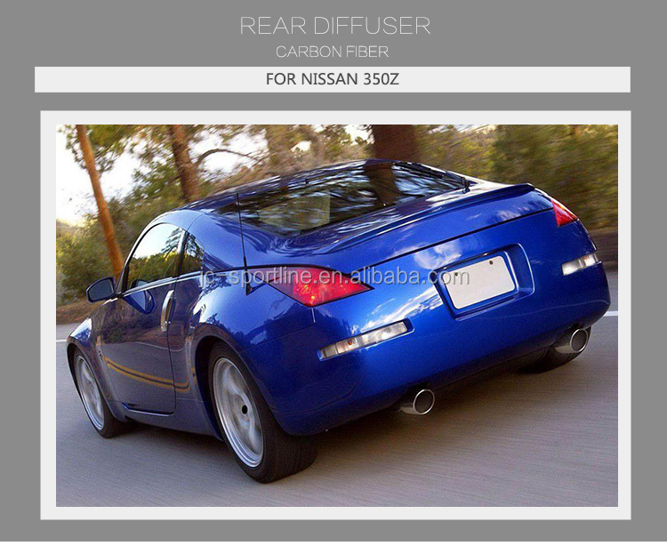Carbon Fiber 350Z Rear Diffuser for Nissan 350Z Z33 2003-2006