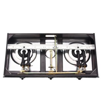 3 đầu đốt Gas Hob Glass Top