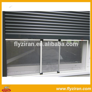 Sliding fiberglass insect screen door and window