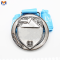 Дизайн серебряный пустой логотип Metal Medal