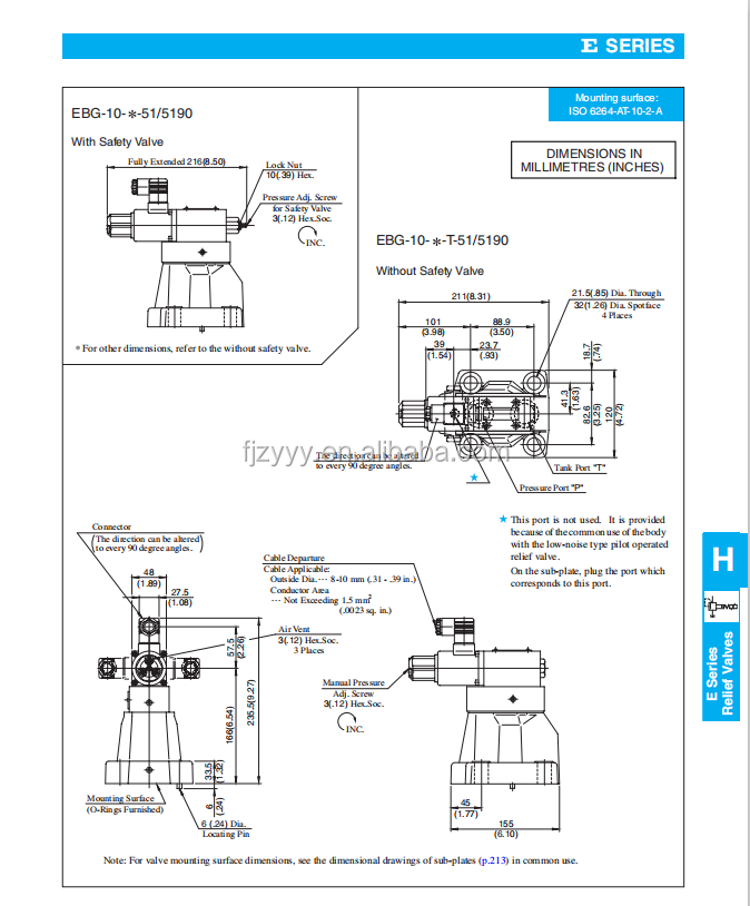 Taiwan 7-OCEAN 7OCEAN EBG-03-C/H-T-51 solenoid relief valve proportional valve EBG-03-H-R EBG-03-C-R