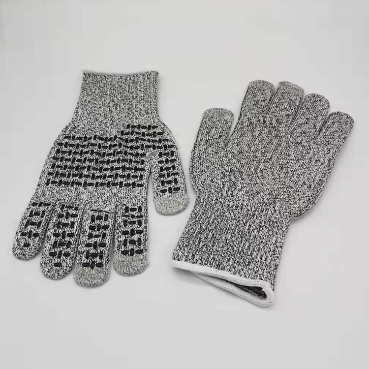 Grade 5 Touch Screen Cut Resistant Gloves Anti-Cut Safety HPPE level 5 Hand Gloves for Kitchen