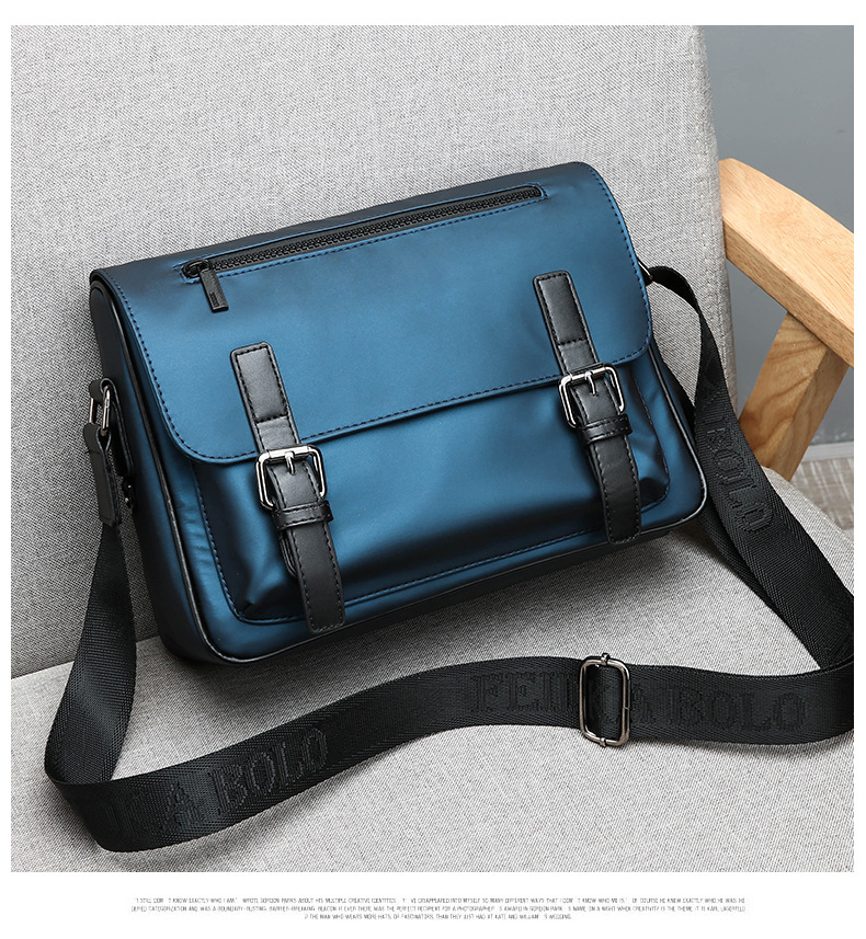 Amazon Buckle Man Bags Shoulder Fashion American Shoulder Business Bag Sling Crossbody Waterproof Shoulder Bag for Men