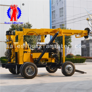 Wheeled Borewell Hydraulic System Drilling Rig
