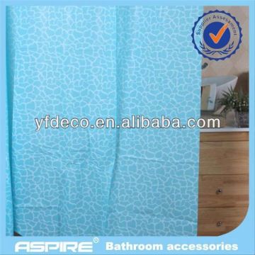 peva material applique shower curtain