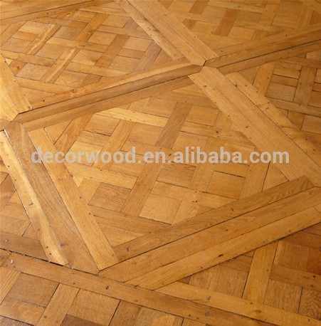 Indoor Unfinished Parquet Engineered Wood Flooring Versailles Parquet