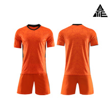Men's football training suit set in orange
