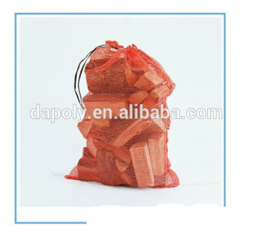 firewood mesh bag,plastic mesh bag for firewood,firewood packaging mesh bag
