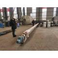 Stainless steel small sludge shaftless screw conveyor