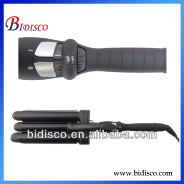 triple barrel/tube LED infrared curling iron