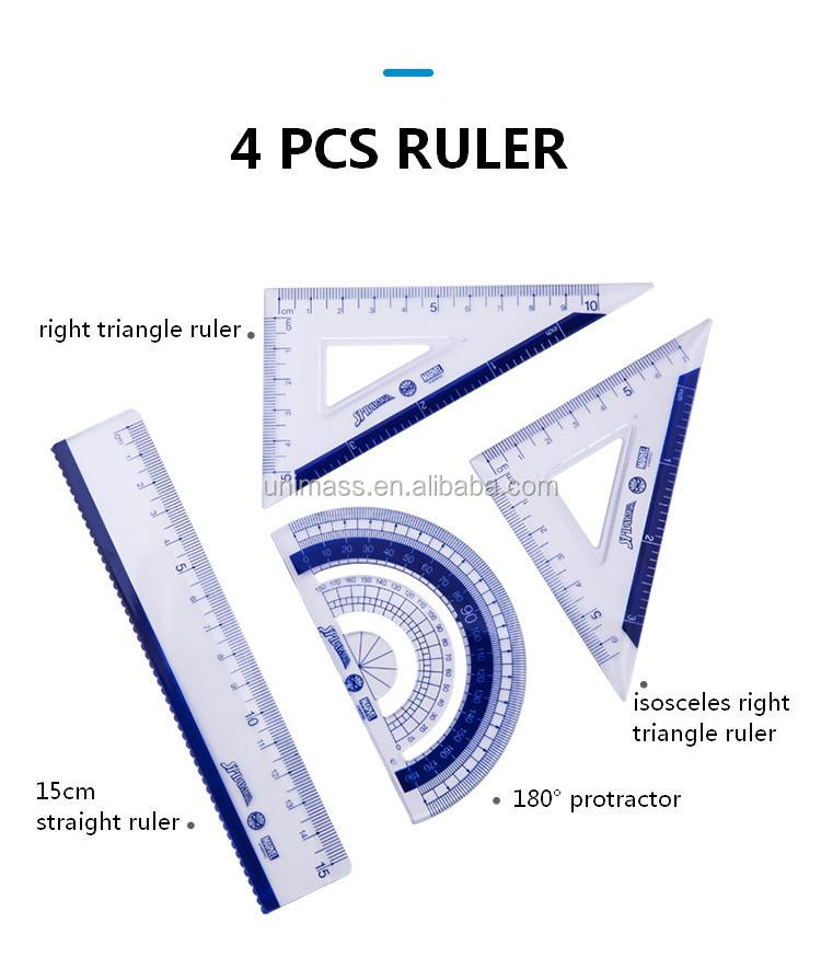 Good  Quality Reasonable Price Multi-Purposes Student Ruler Set