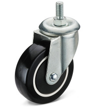 Medium Duty Threaded Stem PU Wheel Caster 2023