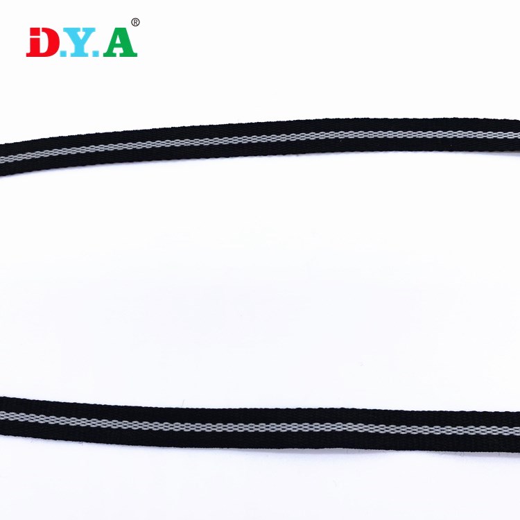 0.8cm customized stripe color polyester tape webbing straps
