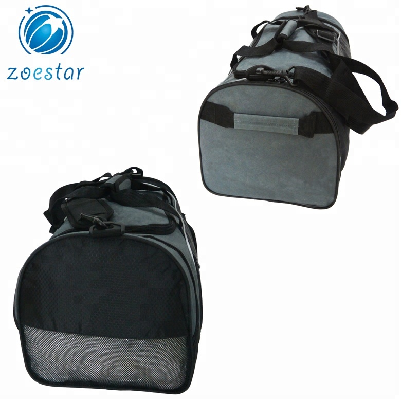 Portable One Large Compartment Polyester Travel Outdoor Duffel Tote Bag with Detachable Shoulder Strap