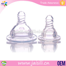 Wholesale standard and wide neck silicone custom baby bottle nipple teat
