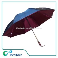 customized logo printed 2 fold two-tier golf umbrella