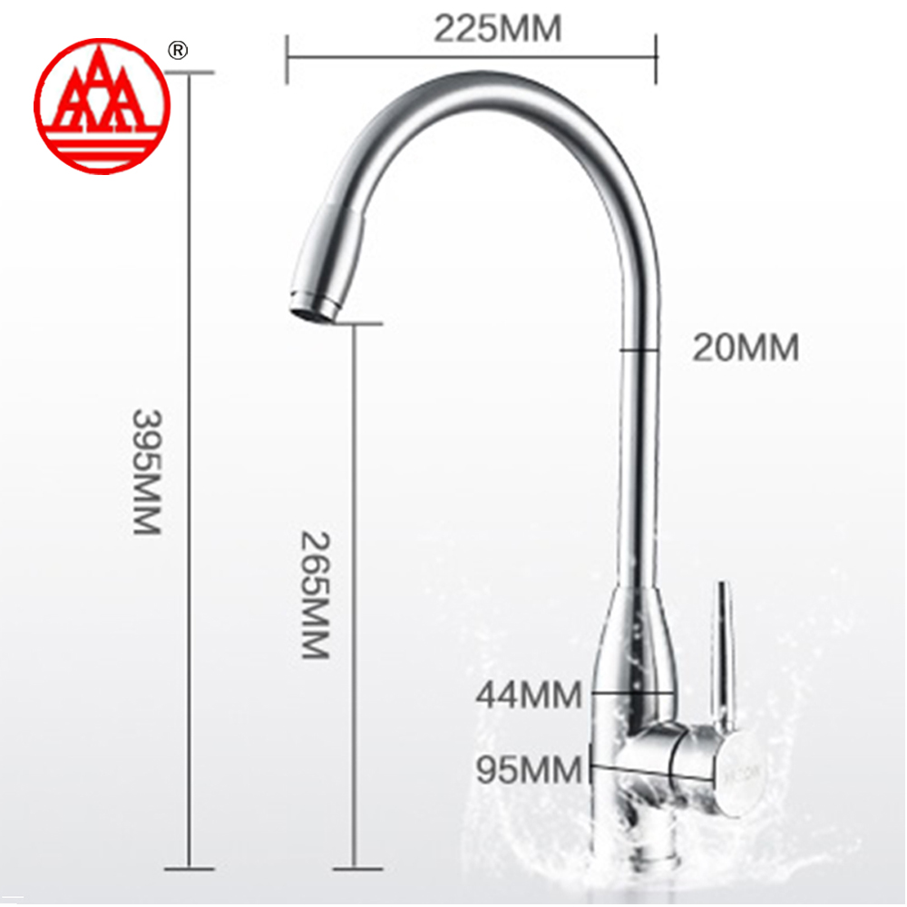 Grifo de acero inoxidable 304 de artículos sanitarios de alta calidad