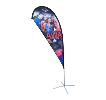 Custom Feather and Tear Drop Flags for Bazaar Advertising