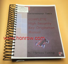 Original Determinator Security key origination manuals key programmer manual car lock manual
