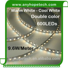 Color changeable Bi-color 600LEDs 48W per roll flexible led strips smd