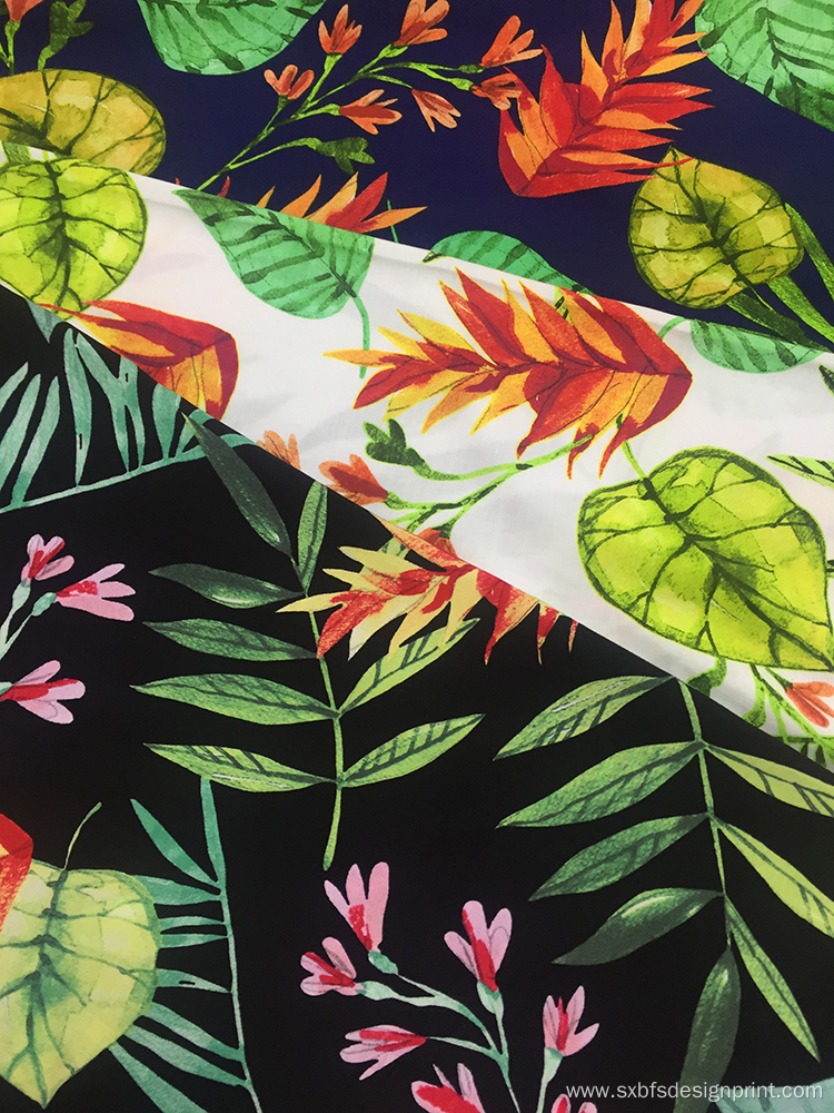 Rayon Poplin Air-jet 45s Printing Fabric Broad Width