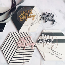 Colorful Acrylic Cake Toppers for Birthday Parties in China
