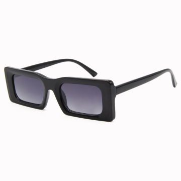 Retro Square Women Sunglasses Small Plastic Frame