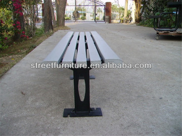 Wpc outdoor furniture bench without backrest