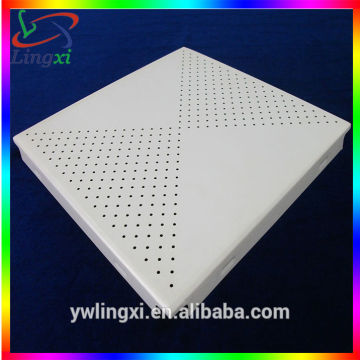 Roll coated perforated aluminum ceiling tiles,perforated aluminum ceiling tiles600*600mm