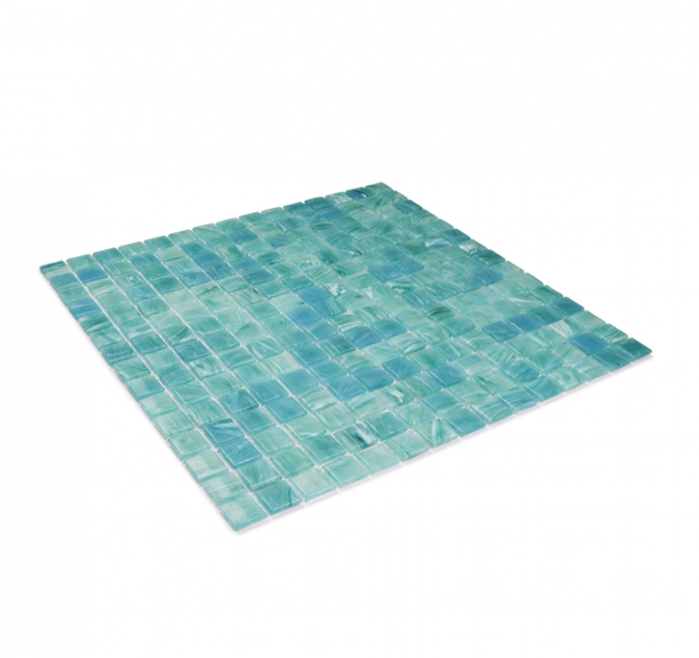 Anti-shedding swimming pool watercolor glass mosaic