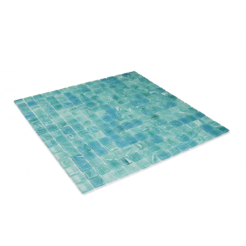 Watercolor glass mosaic tiles for swimming pools