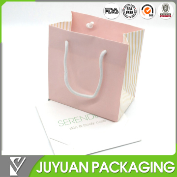 Custom made carry out shopping paper bag with logo print factory