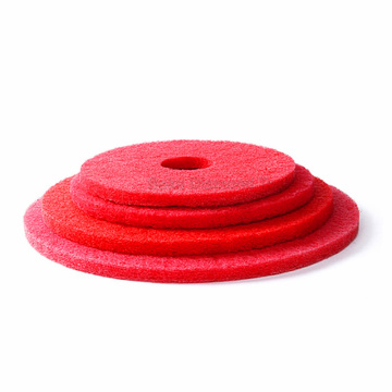 17 Inch Red Floor Foam Cleaning Pads for Machine Buffing: Effective Cleaning Solutions