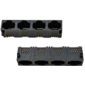 Volledige plastic RJ11-aansluiting 1x4-poort