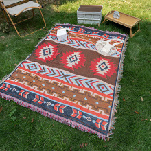 Indian Ethnic Creative Geometric Sofa Blanket