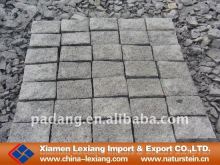 Grey granite paving block