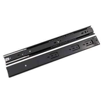 250mm Three-section self-absorbing damping cushion mute drawer slide rail at the bottom