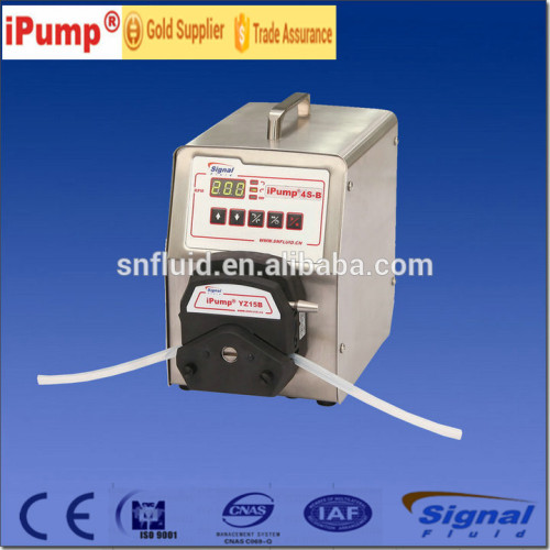 Matching peristaltic pump for coating