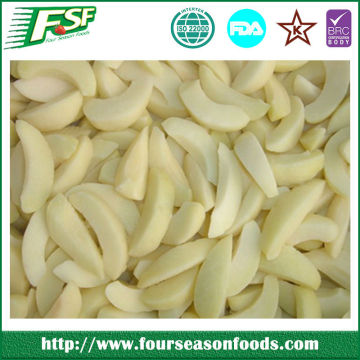 IQF white peach slice iqf frozen fruit