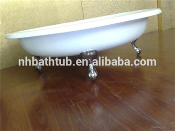 Deep shower tray enameled cast iron/ Round shower pans