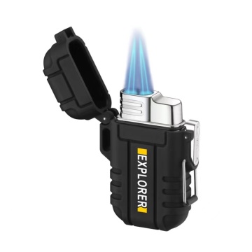 HOT New Design Waterproof Blue Flame Torch Lighter - Windproof Outdoor Lighter
