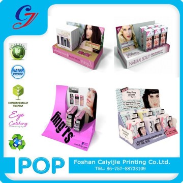 Hot Sale New Design Retail Counter Top Promotion Cosmetics Cardboard Counter Top Pop Display