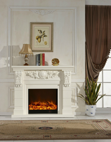 Insert Wood Fireplace MDF Fireplace Mantel 60 Inch